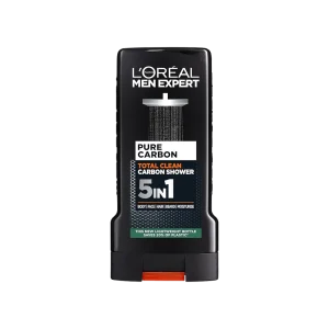 شامپو سر و بدن لورآل مردانه مدل پیور کاربن ۳۰۰ میلی‌ لیتر