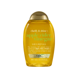 شامپوی مو اوجی ایکس شفاف‌ کننده و براق‌کننده با سرکه سیب ۳۸۵ میلی‌ لیتر