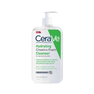 شوینده صورت کرمی به فومی مرطوب‌ کننده سراوی ۳۵۵ میلی لیتر