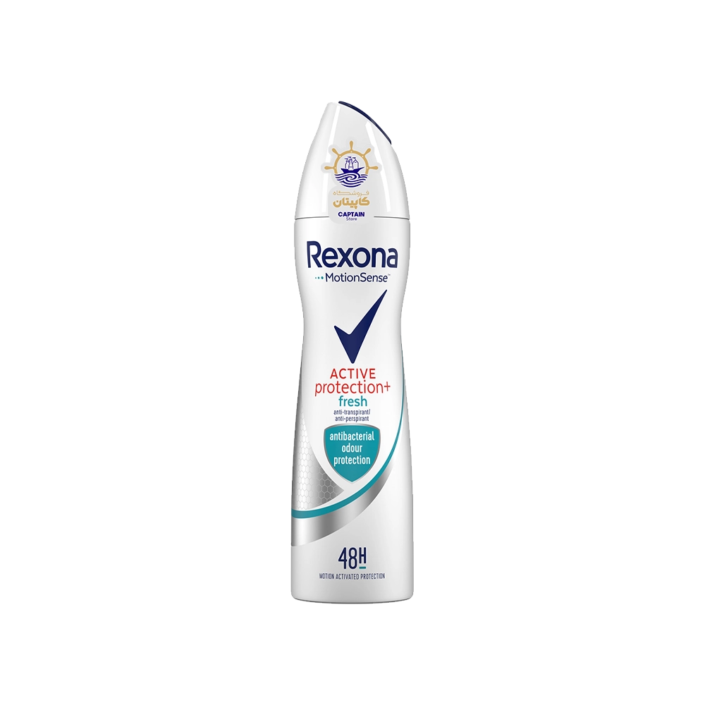 اسپری ضد تعریق زنانه رکسونا مدل اکتیو پروتکشن + فرش