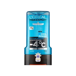 شامپو سر و بدن لورآل مردانه مدل کول پاور ۳۰۰ میلی لیتر