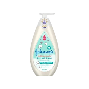 شامپو سر و بدن کودک جانسون مدل کاتن تاچ ۵۰۰ میلی لیتر