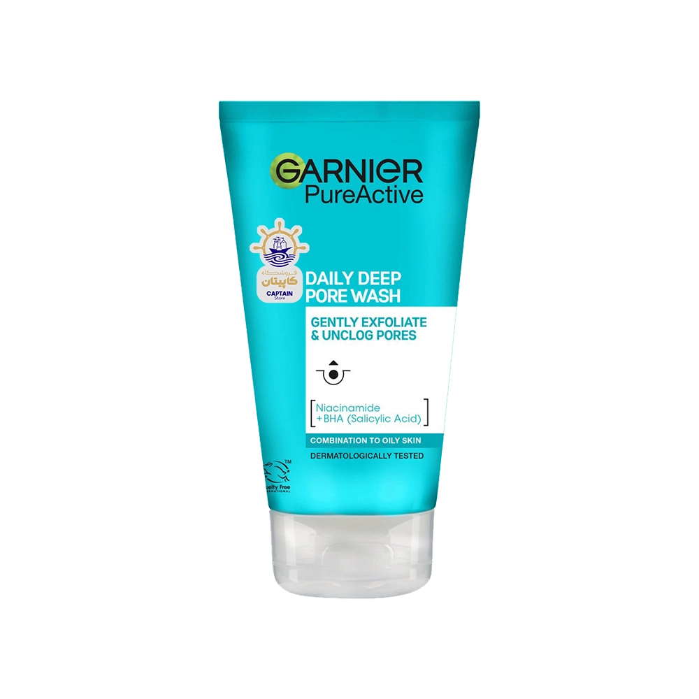 شوینده صورت گارنیر مدل دیلی دیپ پر واش ۱۵۰ میلی لیتر