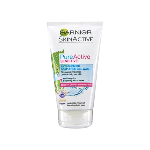 شوینده صورت گارنیر مدل پیور اکتیو سنستیو ۱۵۰ میلی لیتر