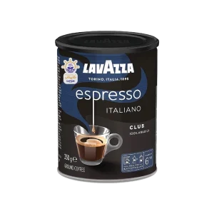 قهوه آسیاب شده لاوازا مدل اسپرسو ایتالیانو کلاب ۲۵۰ گرم
