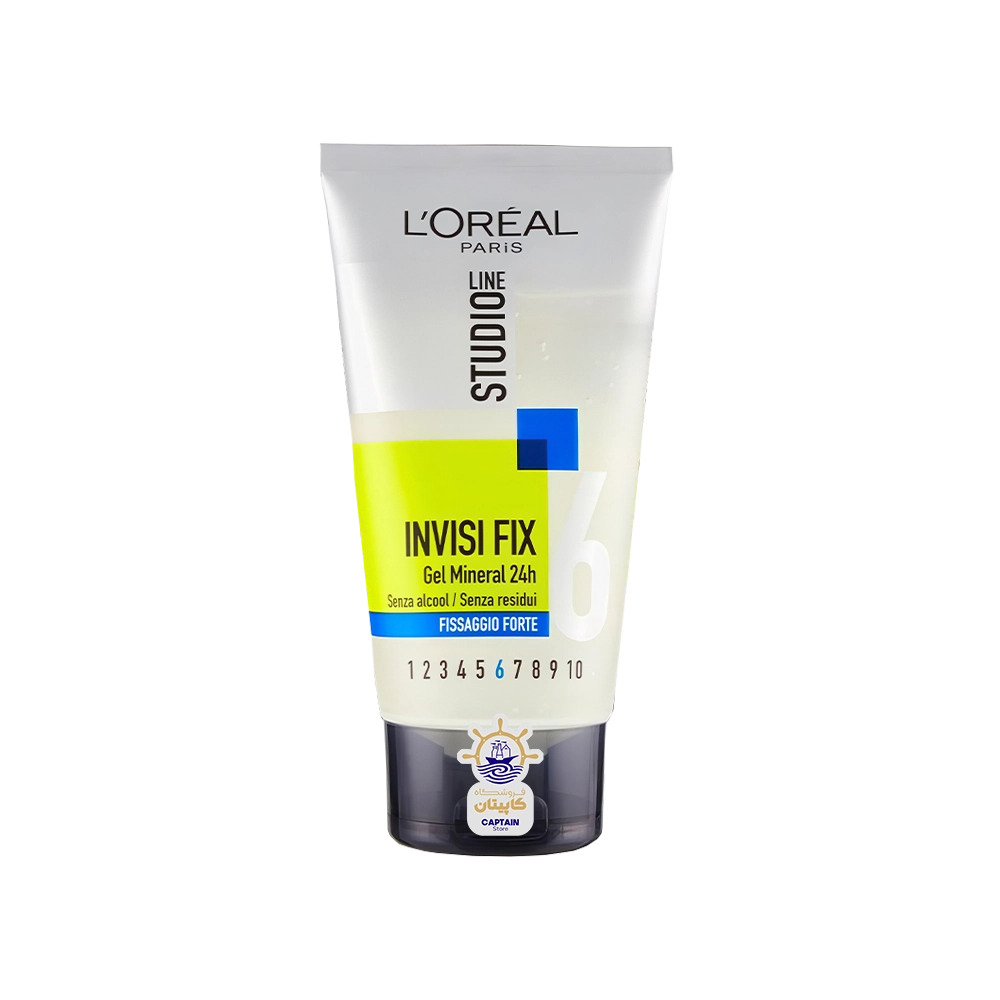 ژل مو لورآل مدل استودیو لاین فیکس نامرئی شماره ۶ ۱۵۰ میلی لیتر