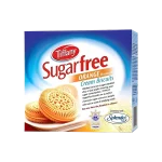 بیسکوییت تیفانی کرمدار بدون شکر پرتقالی ۱۹۰ گرم