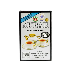 چای سیاه اکبر مدل ارل گری ۵۰۰ گرم