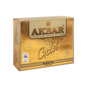 چای کیسه ای اکبر مدل طلایی ۱۰۰ عددی