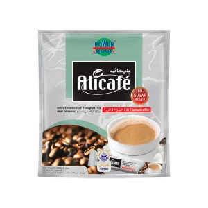 کافی میکس رژیمی بدون قند علی کافه با طعم جینسینگ و تونکات علی ۲۰ عددی