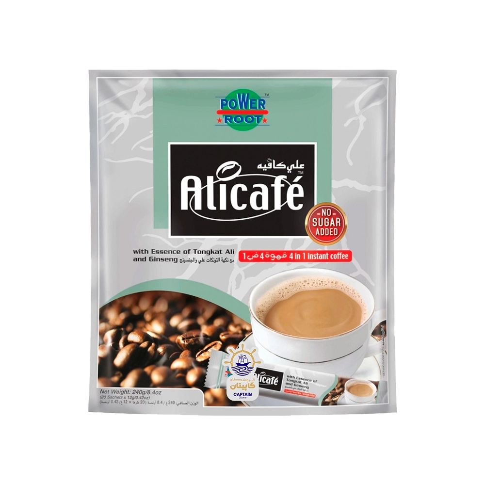 کافی میکس رژیمی بدون قند علی کافه با طعم جینسینگ و تونکات علی ۲۰ عددی