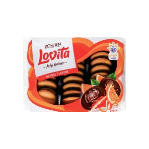 کوکی ژله ای لاویتا با لایه ژله پرتقال و روکش شکلاتی ۴۲۰ گرم