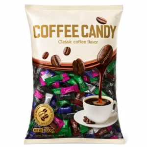 آبنبات COFFEE CANDY با طعم قهوه وزن ۱ کیلوگرم