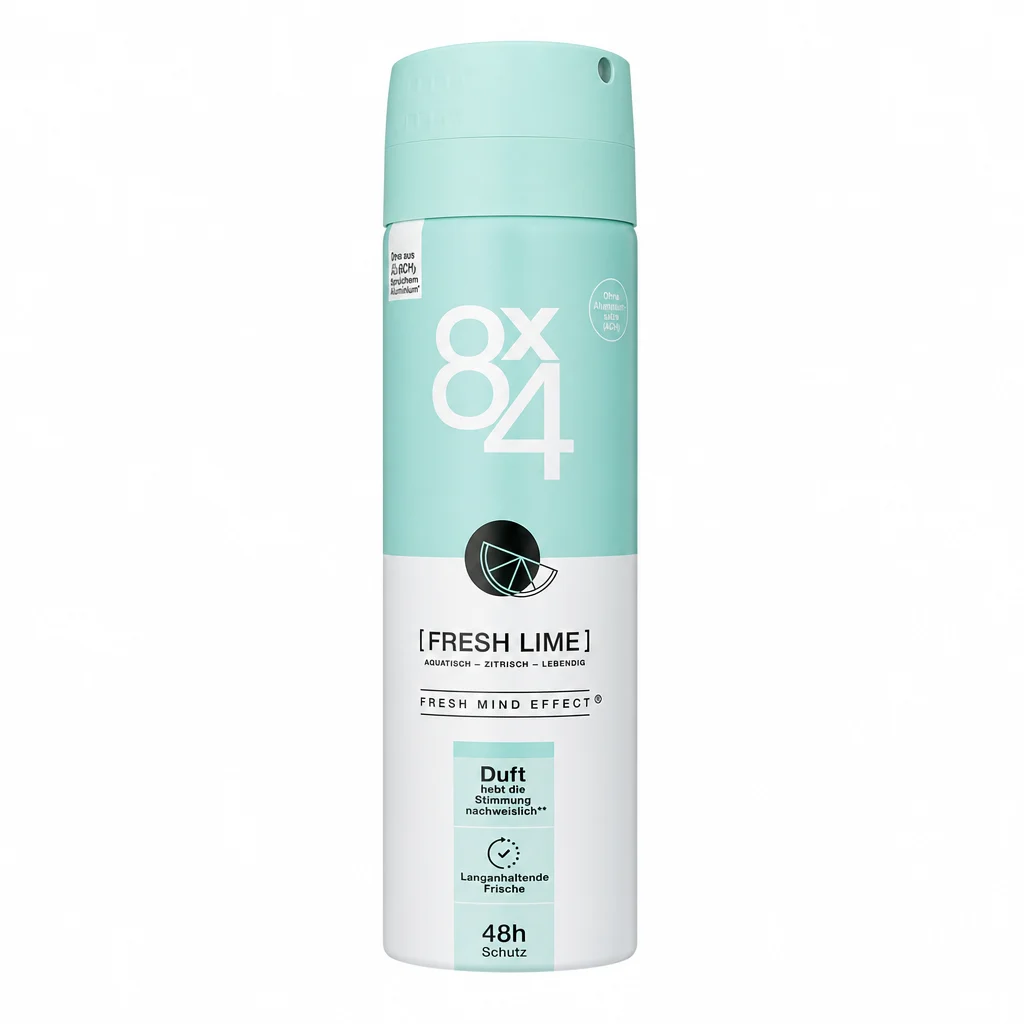 اسپری بدن 8x4 مدل Fresh Lime حجم 150 میلیلیتر