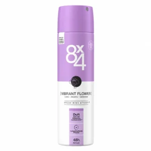 اسپری بدن 8x4 مدل Vibrant Flower حجم 150 میلی‌لیتر