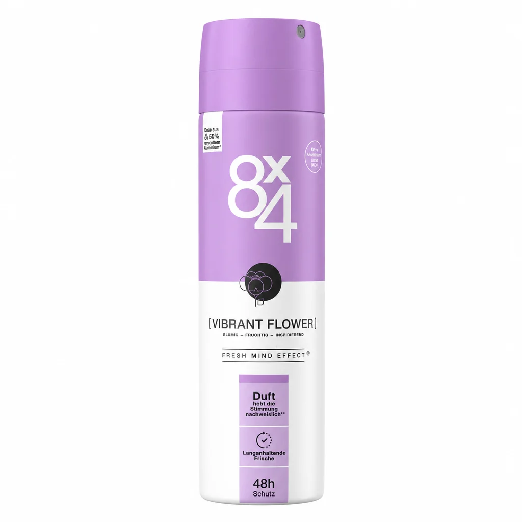 اسپری بدن 8x4 مدل Vibrant Flower حجم 150 میلیلیتر