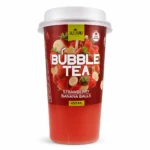 بابل تی AZIANO Bubble Tea مدل STRAWBERRY BANANA BALLS حجم ۴۵۰ میلی‌لیتر