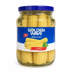 بیبی کورن ساده GOLDEN WAVE مدل Baby Corn وزن 190 گرم