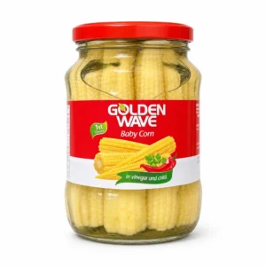 بیبی کورن فلفلی Golden Wave مدل Baby Corn وزن 190 گرم