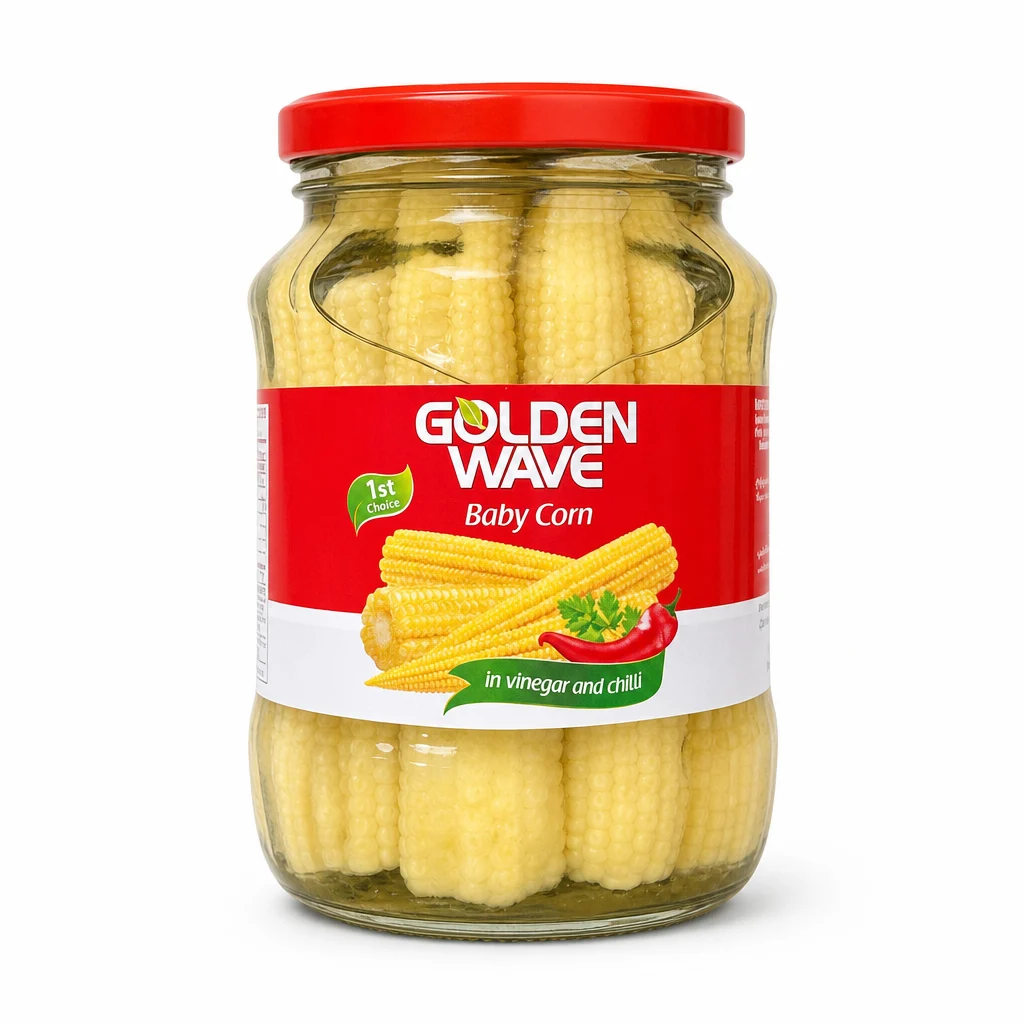 بیبی کورن فلفلی Golden Wave مدل Baby Corn وزن 190 گرم