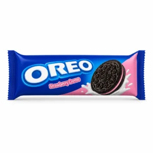 بیسکویت کرم توت‌ فرنگی OREO وزن 105 گرم