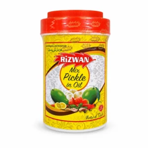 ترشی مخلوط RIZWAN مدل Mix Pickle in Oil وزن 400 گرم