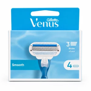 تیغ یدک اصلاح زنانه Gillette Venus مدل Smooth بسته ۴ عددی