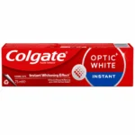 خمیر دندان سفیدکننده فلورایددار Colgate مدل Optic White Instant حجم 75 میلی‌لیتر