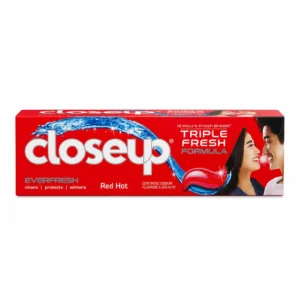 خمیردندان Closeup مدل TRIPLE FRESH Red Hot با فرمول تازگی 12 ساعته