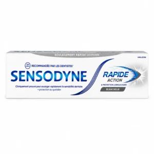خمیردندان Sensodyne مدل Rapide Action Blancheur برای دندان‌های حساس