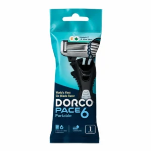 خودتراش اصلاح 6 تیغ DORCO مدل PACE 6 Portable بسته ۱ عددی