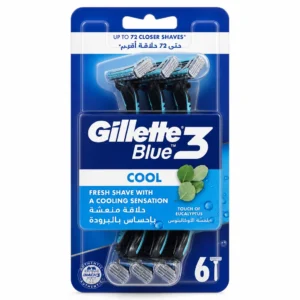 خودتراش اصلاح Gillette مدل Blue 3 Cool بسته ۶ عددی