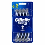 خودتراش اصلاح Gillette مدل Blue 3 Sport بسته ۸ عددی