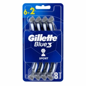 خودتراش اصلاح Gillette مدل Blue 3 Sport بسته ۸ عددی