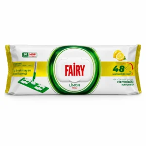 دستمال مرطوب طی Fairy رایحه لیمو بسته ۵۰ عددی