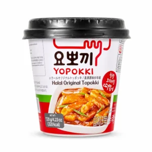 دوکبوکی ساده YOPOKKI مدل Halal Original Topokki وزن ۱۲۰ گرم