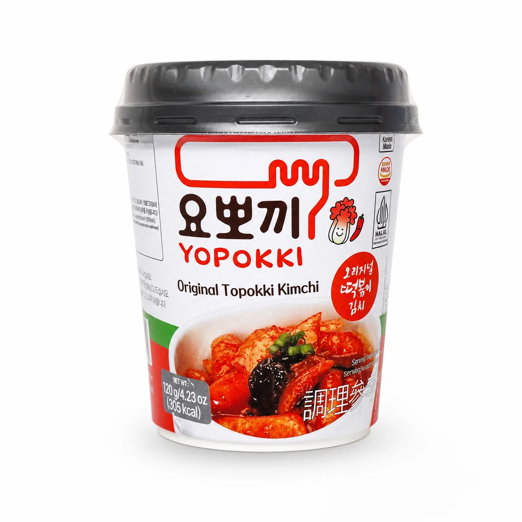 دوکبوکی کیمچی YOPOKKI مدل Original Topokki Kimchi وزن ۱۲۰ گرم