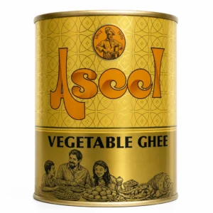 قوطی روغن گیاهی جامد Aseel مدل Vegetable Ghee حجم 2 لیتر