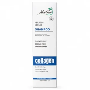 شامپو NiceFresh مدل Keratin Botox Collagen حجم ۹۰۰ میلی‌لیتر