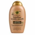 شامپو OGX مدل Brazilian Keratin Smooth حجم ۳۸۵ میلی‌لیتر