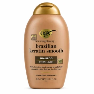 شامپو OGX مدل Brazilian Keratin Smooth حجم ۳۸۵ میلی‌لیتر