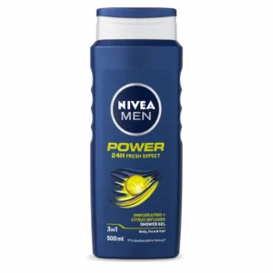 شامپو سر و بدن و صورت NIVEA MEN مدل Power حجم ۵۰۰ میلی‌لیتر