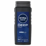 شامپو سر و بدن و صورت مردانه NIVEA MEN مدل Deep Clean حجم ۵۰۰ میلی‌لیتر