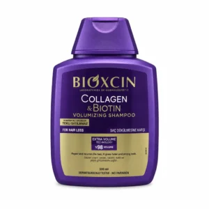 شامپو مو BIOXCIN مدل Collagen & Biotin Volumizing Shampoo حجم ۳۰۰ میلی‌لیتر