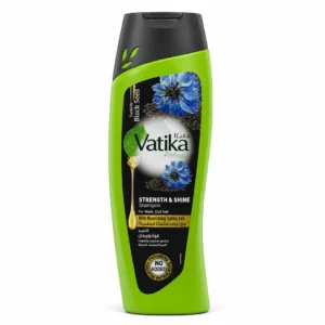 شامپو مو Vatika Naturals مدل Turkish Black Seed Strength & Shine حجم 400 میلی‌لیتر