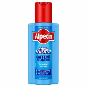 شامپو مو کافئین Alpecin مدل Hybrid Sensitive حجم 250 میلی‌لیتر