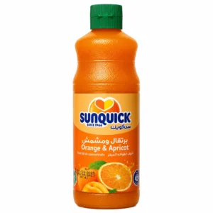 شربت پرتقال و زردآلو Sunquick حجم 840 میلی‌ لیتر
