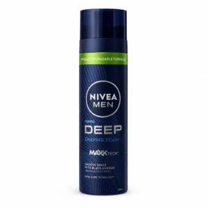 فوم اصلاح Nivea Men مدل Deep Maxx tech حجم ۲۰۰ میلی‌لیتر