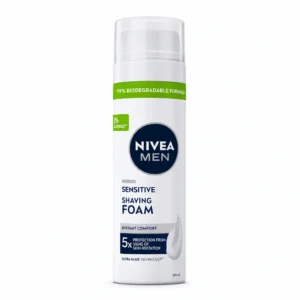 فوم اصلاح Nivea Men مدل Sensitive حجم ۲۰۰ میلی‌لیتر