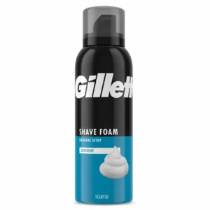 فوم اصلاح صورت Gillette مدل Sensitive حجم 200 میلی‌گرم